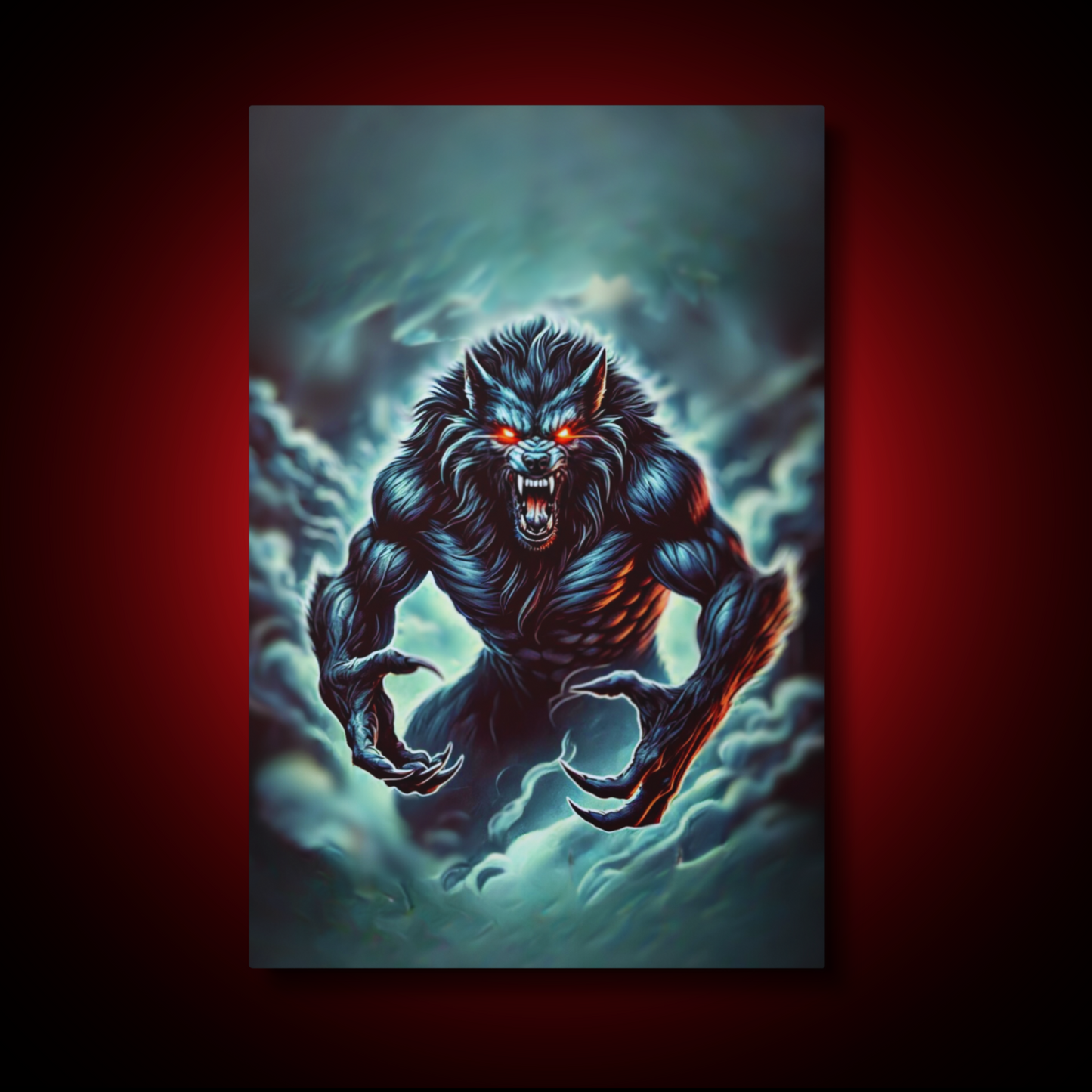 "Werewolf's Rage" Metal Prints 20″×30″