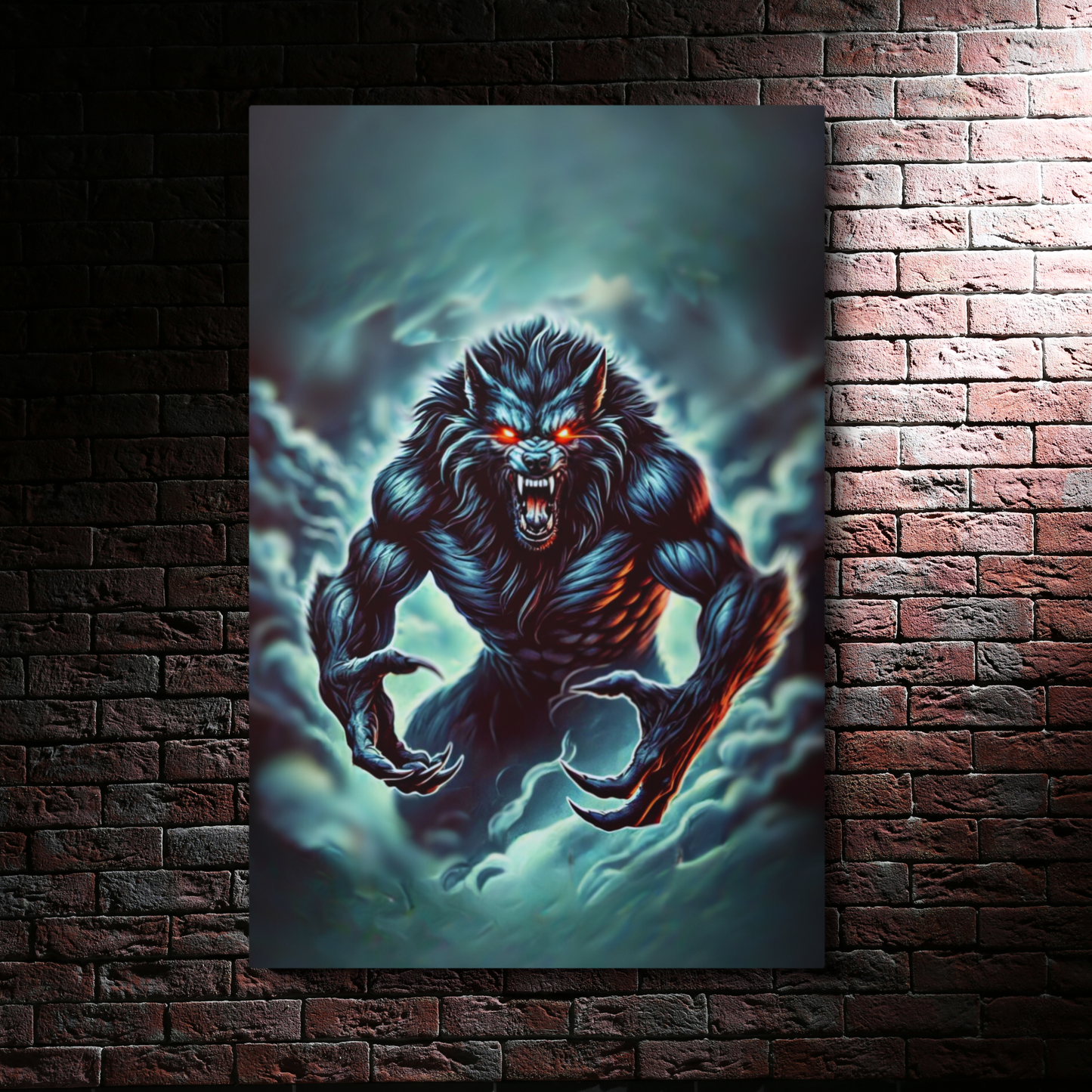 "Werewolf's Rage" Metal Prints 20″×30″